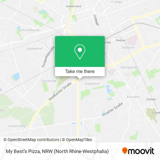 My Best's Pizza map
