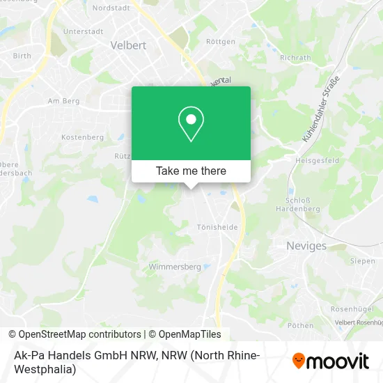 Ak-Pa Handels GmbH NRW map