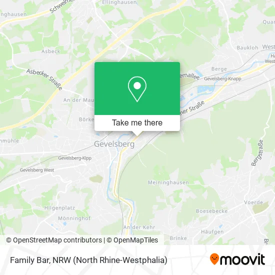 Карта Family Bar