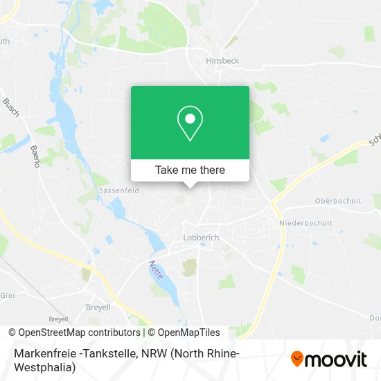 Markenfreie -Tankstelle map