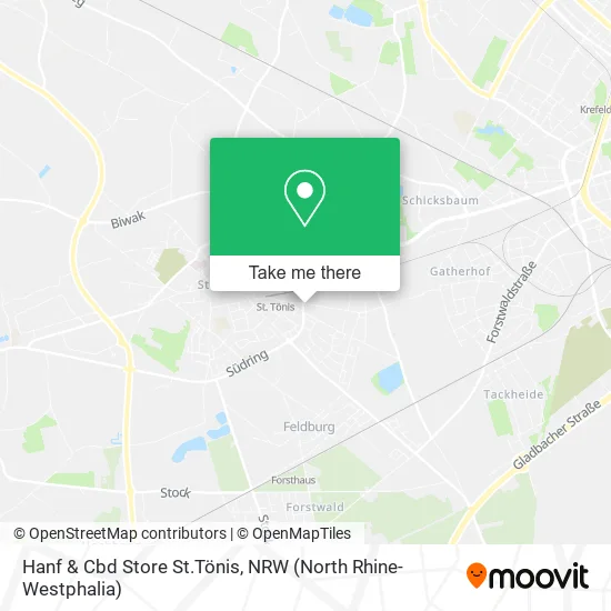 Hanf & Cbd Store St.Tönis map