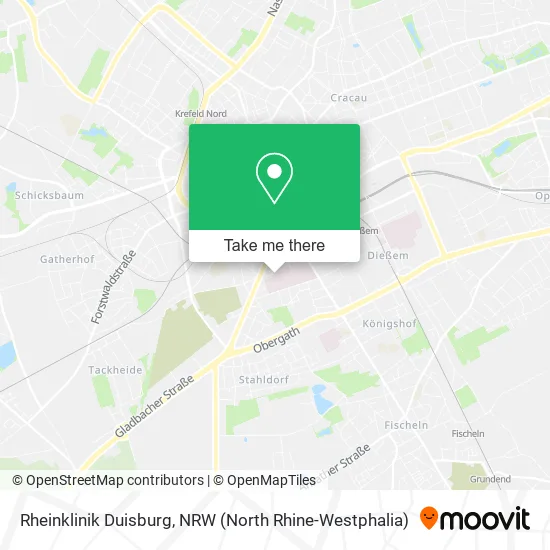 Rheinklinik Duisburg map