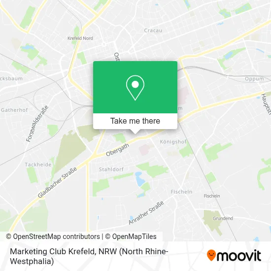 Marketing Club Krefeld map