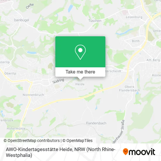 Карта AWO-Kindertagesstätte Heide
