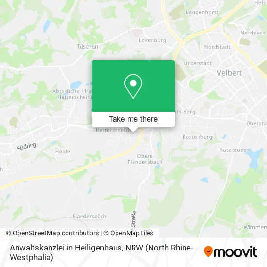 Карта Anwaltskanzlei in Heiligenhaus