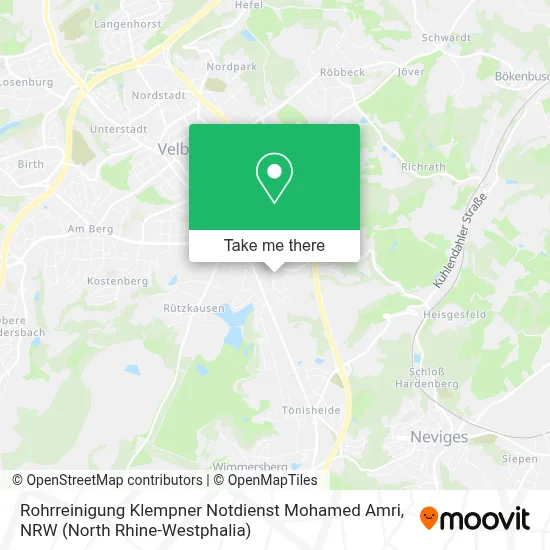 Rohrreinigung Klempner Notdienst Mohamed Amri map