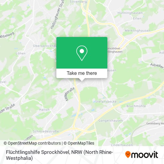 Flüchtlingshilfe Sprockhövel map