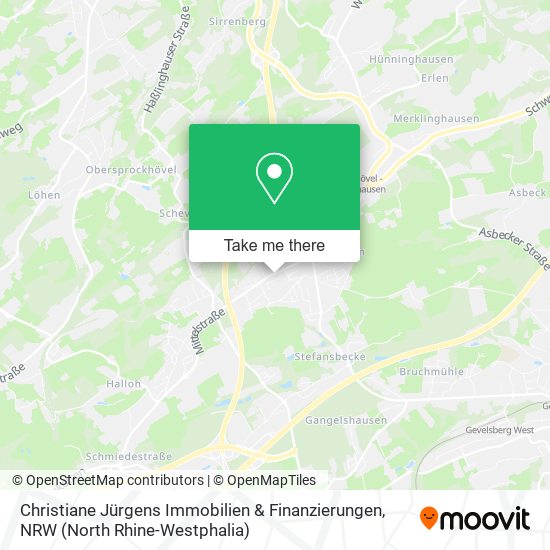 Christiane Jürgens Immobilien & Finanzierungen map