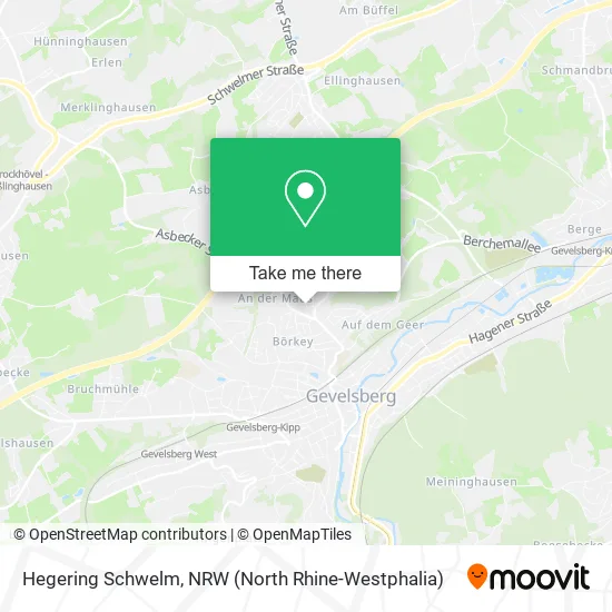 Карта Hegering Schwelm