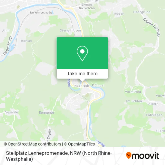 Карта Stellplatz Lennepromenade