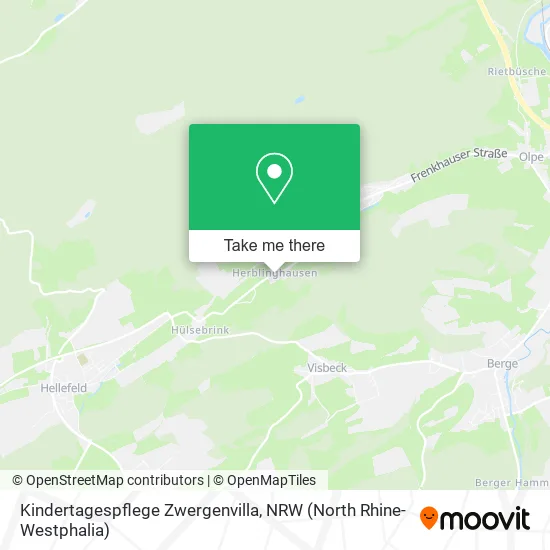 Карта Kindertagespflege Zwergenvilla