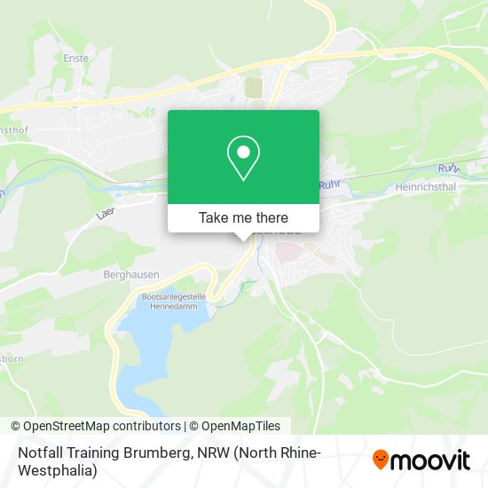 Notfall Training Brumberg map