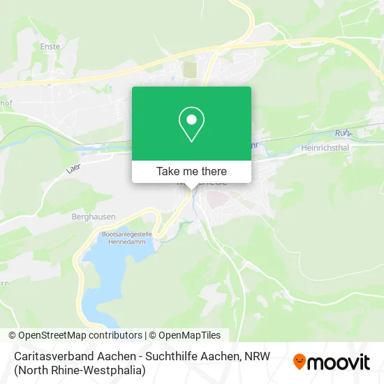 Карта Caritasverband Aachen - Suchthilfe Aachen