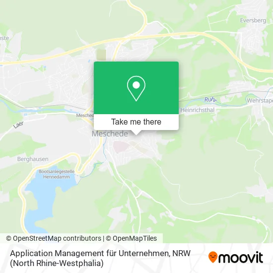 Карта Application Management für Unternehmen