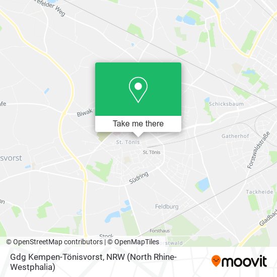 Gdg Kempen-Tönisvorst map