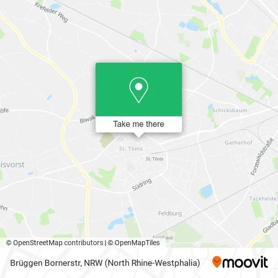 Brüggen Bornerstr map