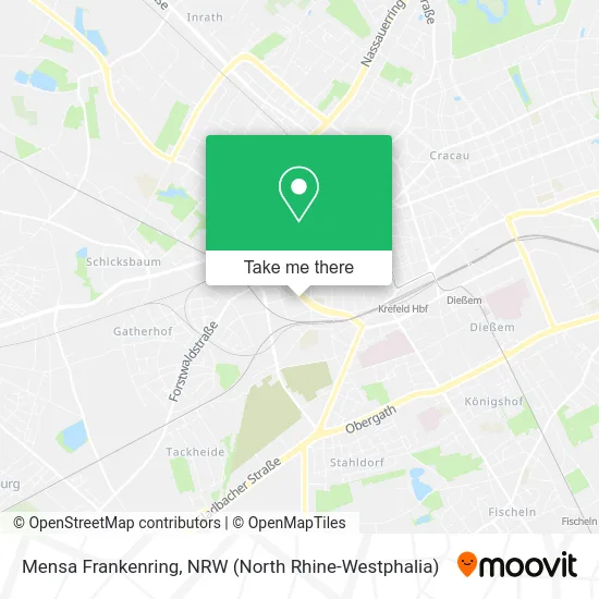 Карта Mensa Frankenring