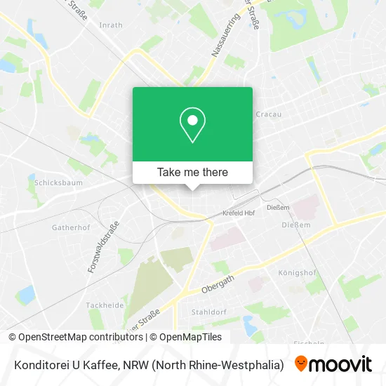 Карта Konditorei U Kaffee