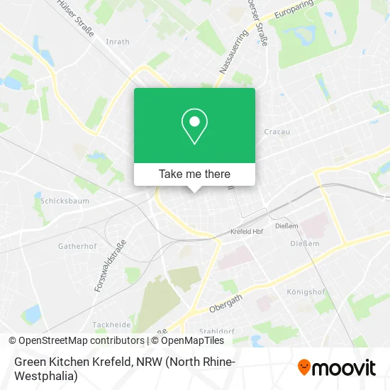Карта Green Kitchen Krefeld
