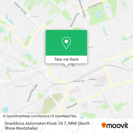 Карта Snackbros Automaten Kiosk 24 7