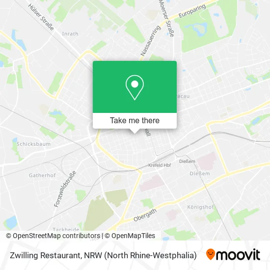 Zwilling Restaurant map