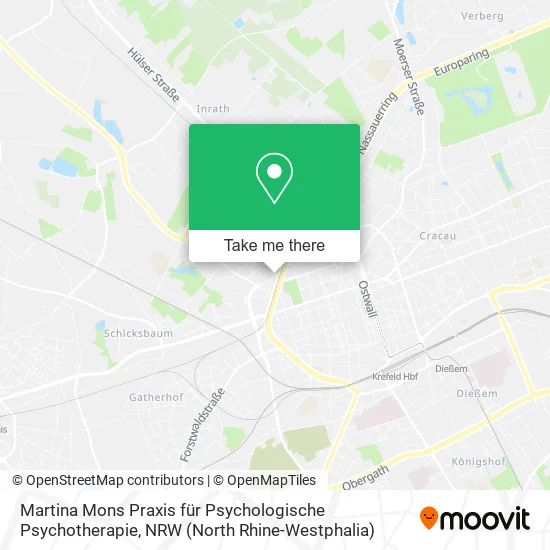 Martina Mons Praxis für Psychologische Psychotherapie map