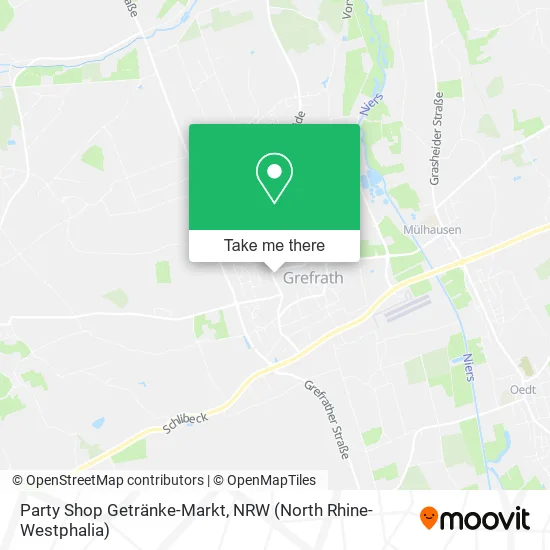 Карта Party Shop Getränke-Markt