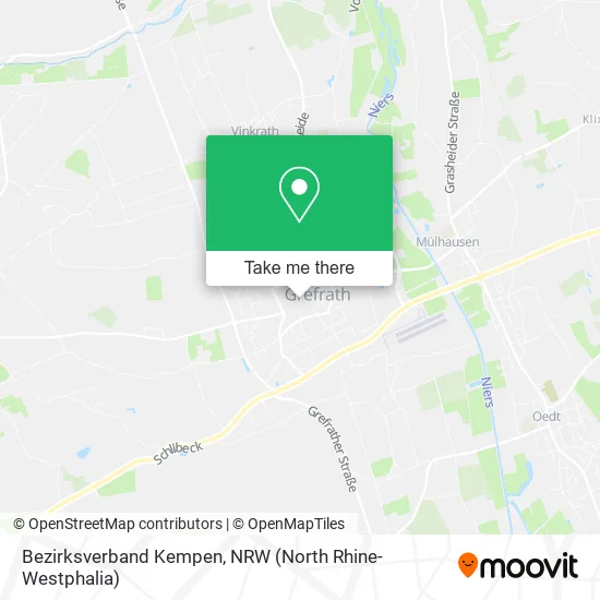 Карта Bezirksverband Kempen
