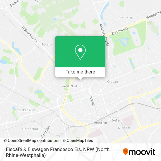 Карта Eiscafé & Eiswagen Francesco Eis