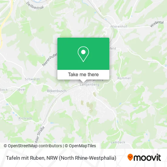 Карта Tafeln mit Ruben