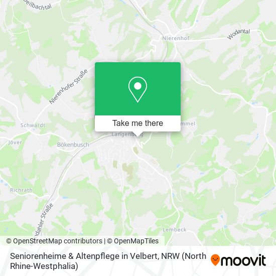 Карта Seniorenheime & Altenpflege in Velbert