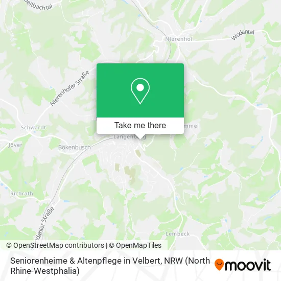 Карта Seniorenheime & Altenpflege in Velbert