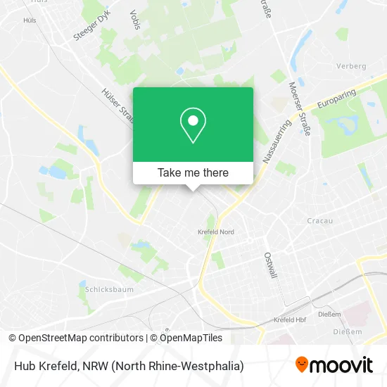 Карта Hub Krefeld