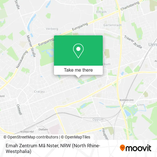 Карта Emah Zentrum Mã Nster