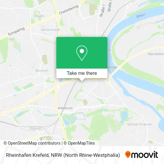 Rheinhafen Krefeld map