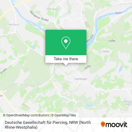 Deutsche Gesellschaft für Piercing map