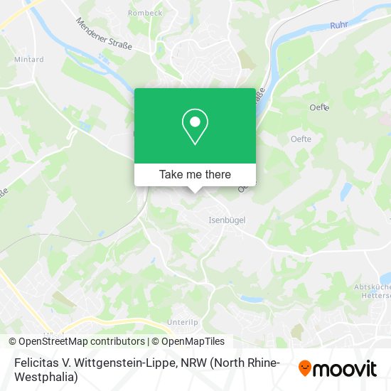 Felicitas V. Wittgenstein-Lippe map