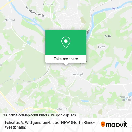 Карта Felicitas V. Wittgenstein-Lippe