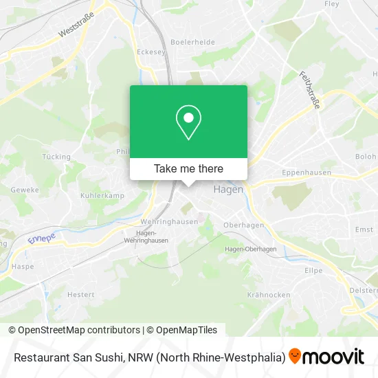 Restaurant San Sushi map