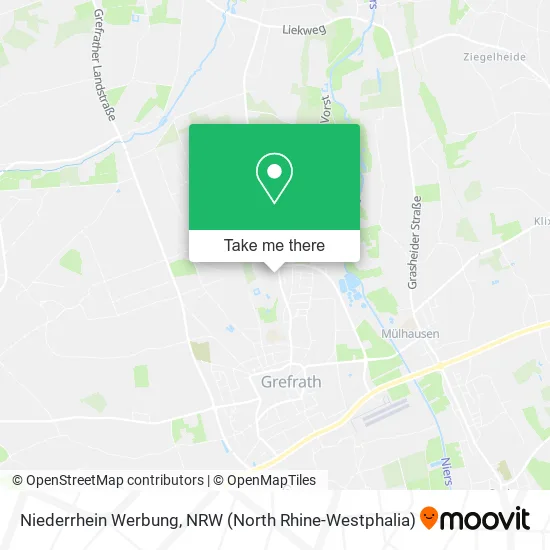 Карта Niederrhein Werbung