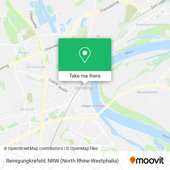 Reinigungkrefeld map