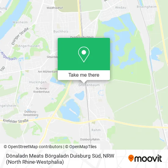 Карта Dönaladn Meats Börgaladn Duisburg Süd