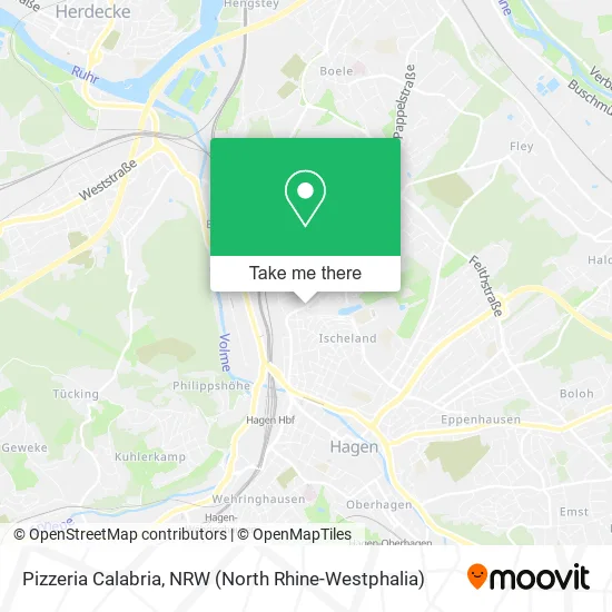 Pizzeria Calabria map