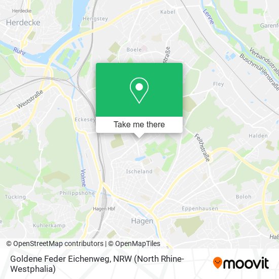 Goldene Feder Eichenweg map