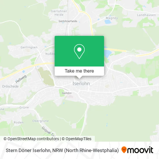 Карта Stern Döner Iserlohn