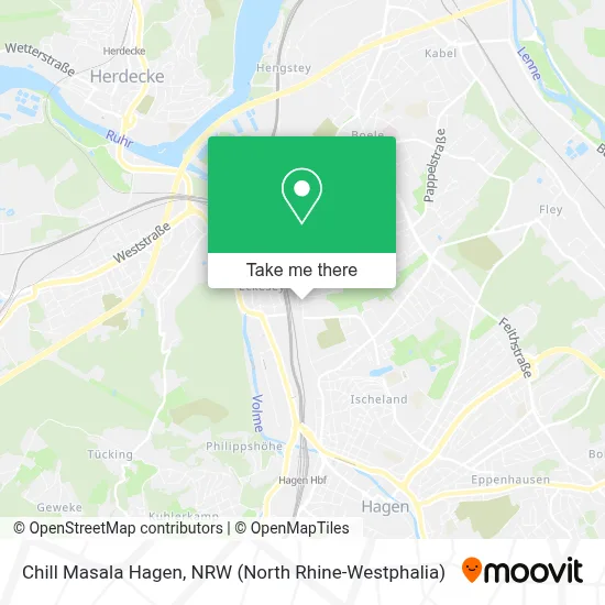 Chill Masala Hagen map