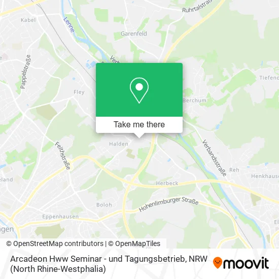 Arcadeon Hww Seminar - und Tagungsbetrieb map