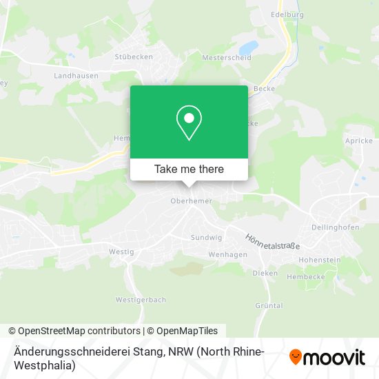 Änderungsschneiderei Stang map