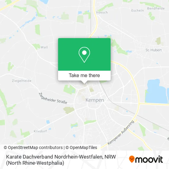 Karate Dachverband Nordrhein-Westfalen map