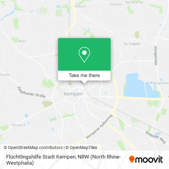 Карта Flüchtlingshilfe Stadt Kempen